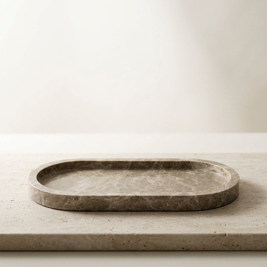Macy Marble Curve Tray
