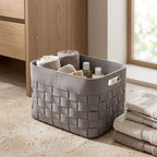 Madison Faux Leather Basket