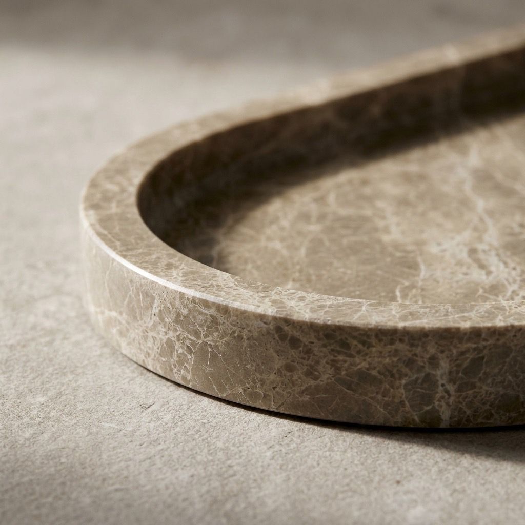 Macy Marble Curve Tray