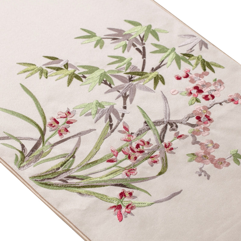 CNY Regal Blossom Table Runner Lt Beige