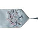 CNY Regal Blossom Table Runner Lt Turquoise