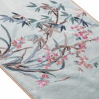 CNY Regal Blossom Table Runner Lt Turquoise