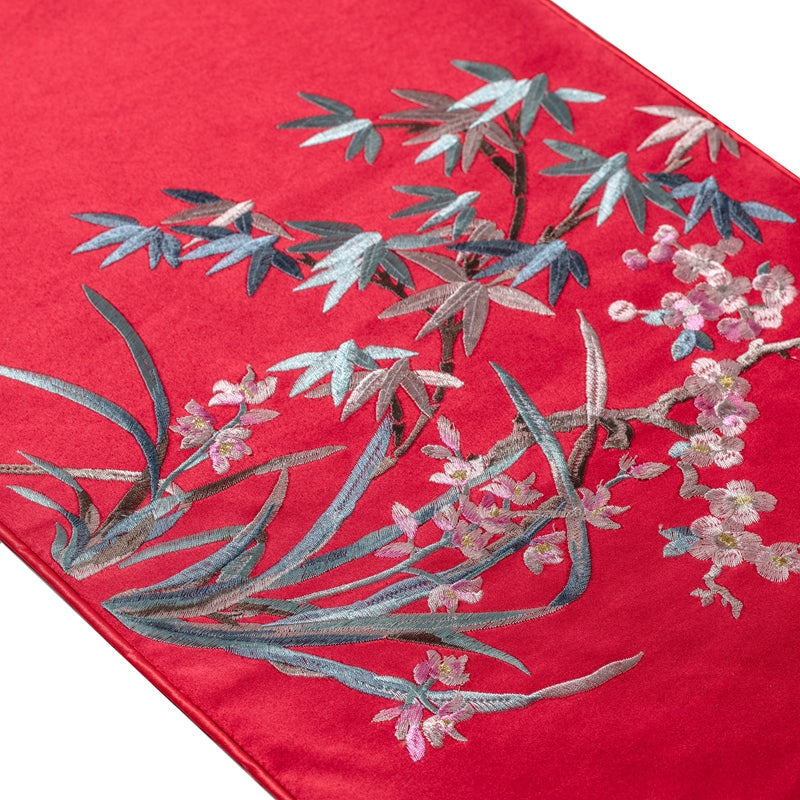 CNY Regal Blossom Table Runner Rouge