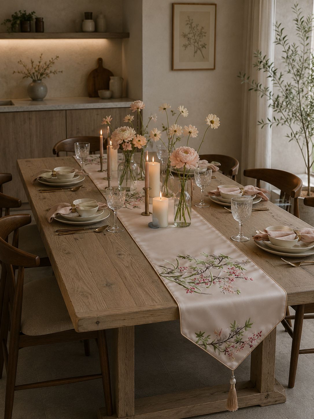CNY Regal Blossom Table Runner