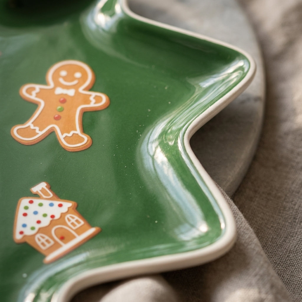 Ho Ho Xmas Tree Plate