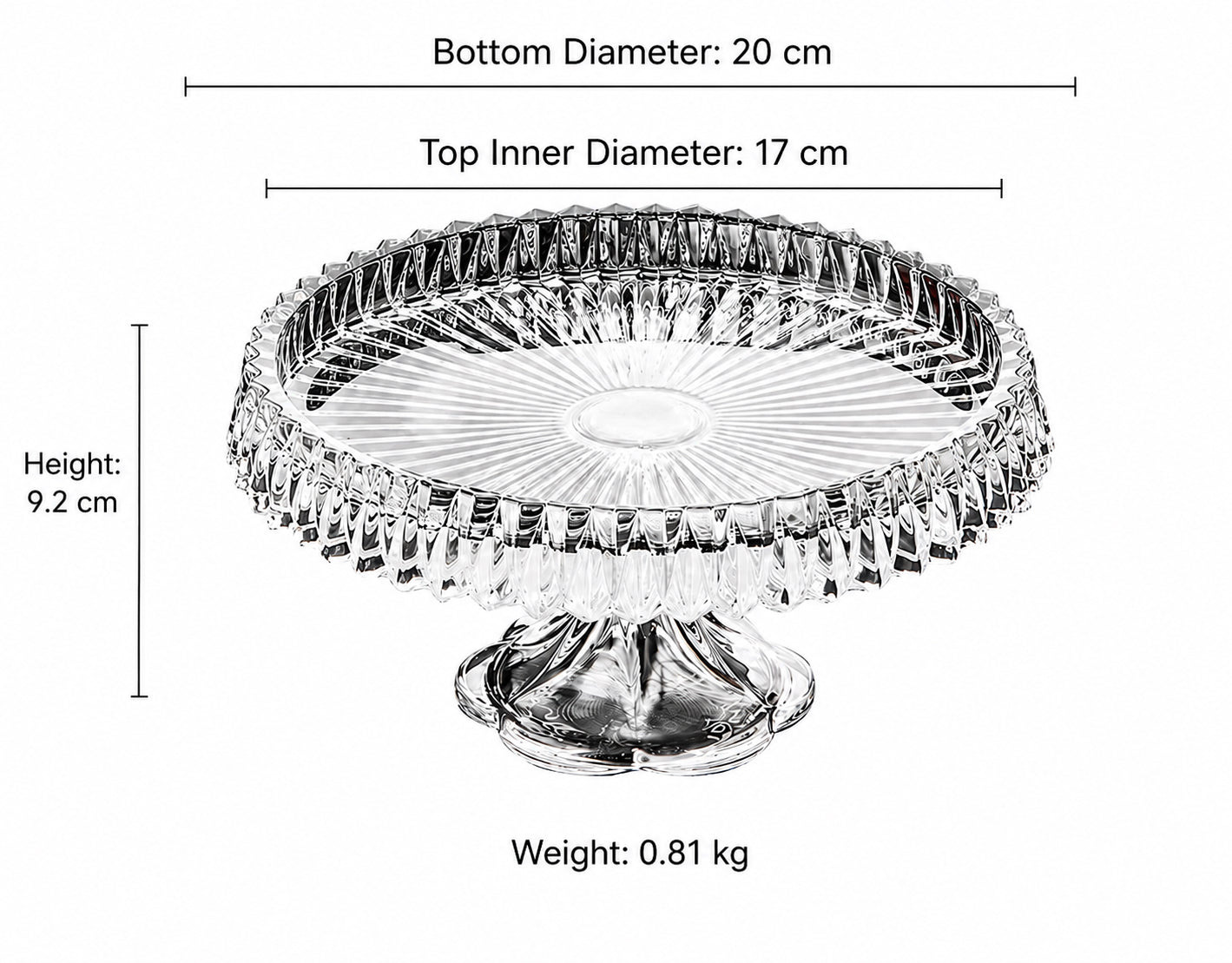 Sabel Crystal Platter