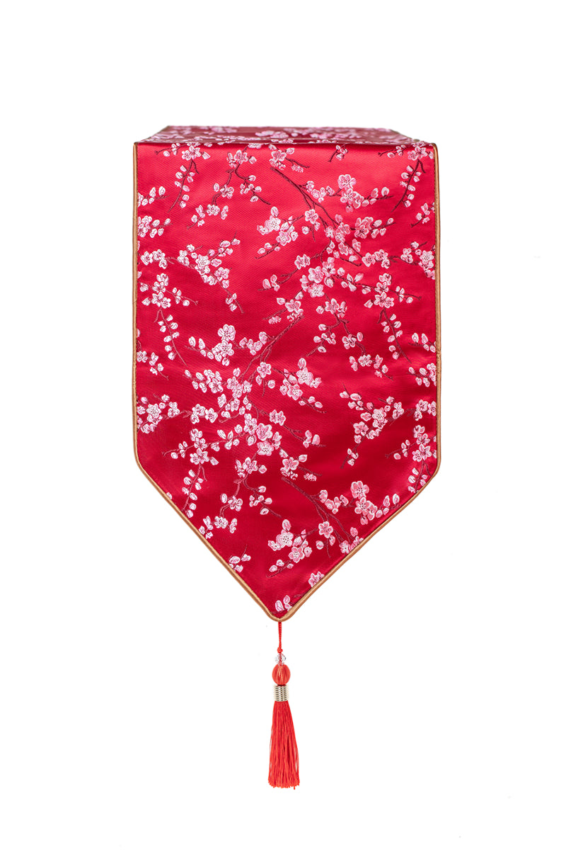 Japandi Cherry Blossom Table Runner