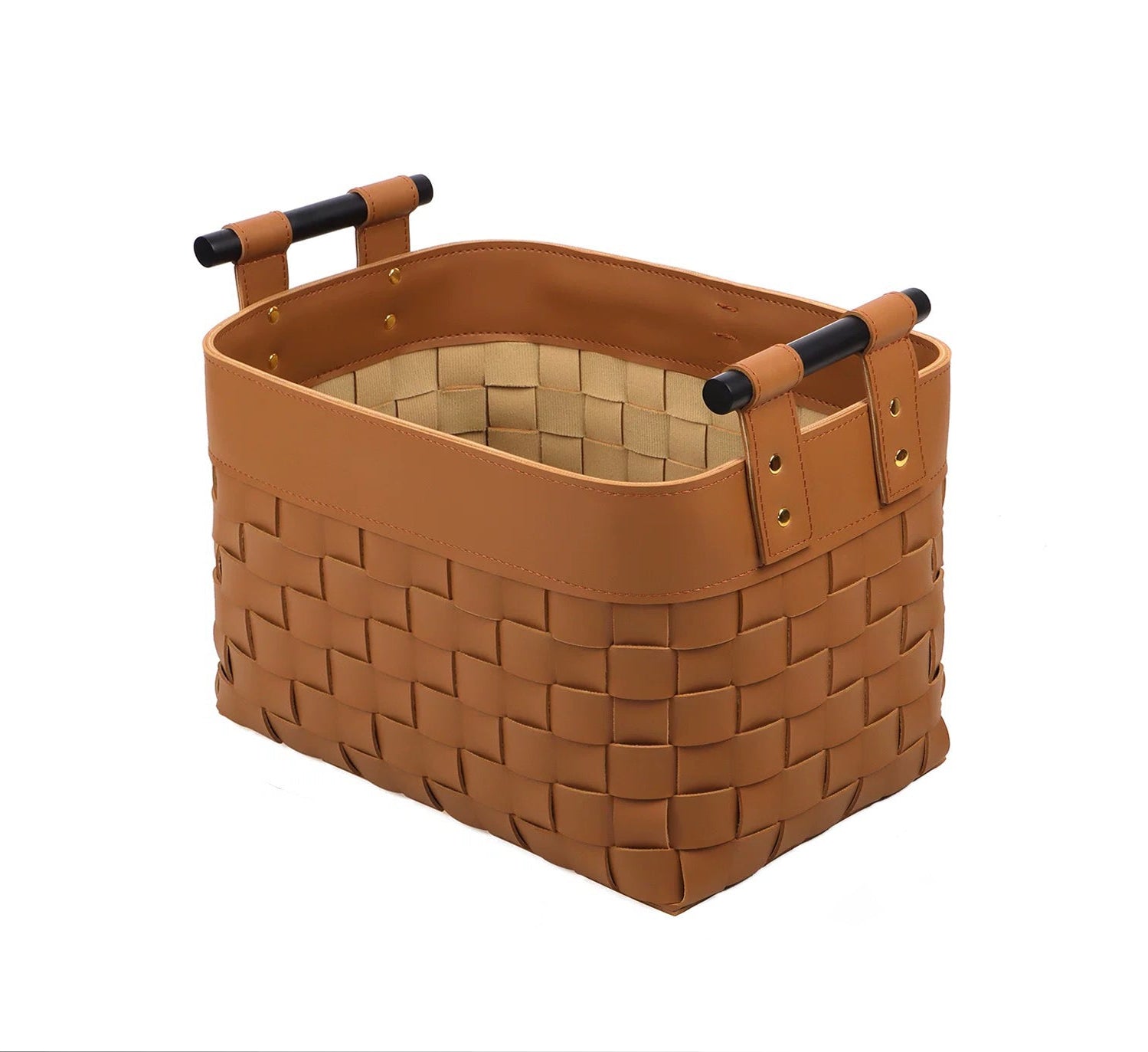 Kesington Faux Leather Basket