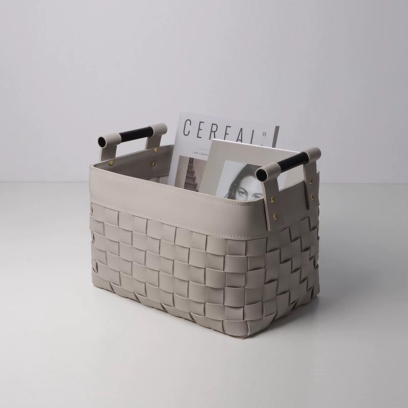 Kesington Faux Leather Basket
