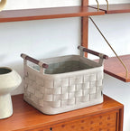Kesington Faux Leather Basket
