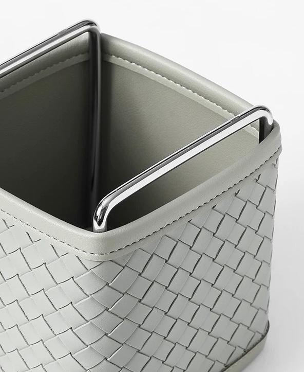 Kingsley Faux Leather Woven Holder