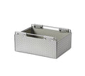Kingsley Faux Leather Woven Basket