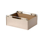 Kingsley Faux Leather Woven Basket