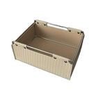 Kingsley Faux Leather Woven Basket