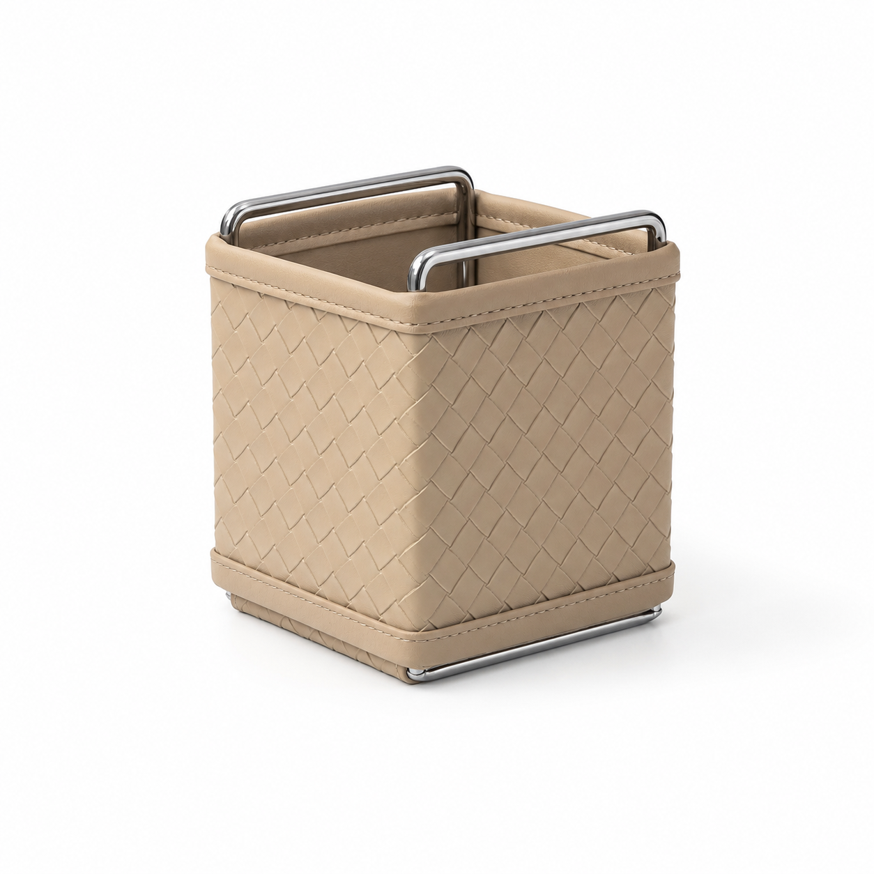 Kingsley Faux Leather Woven Holder