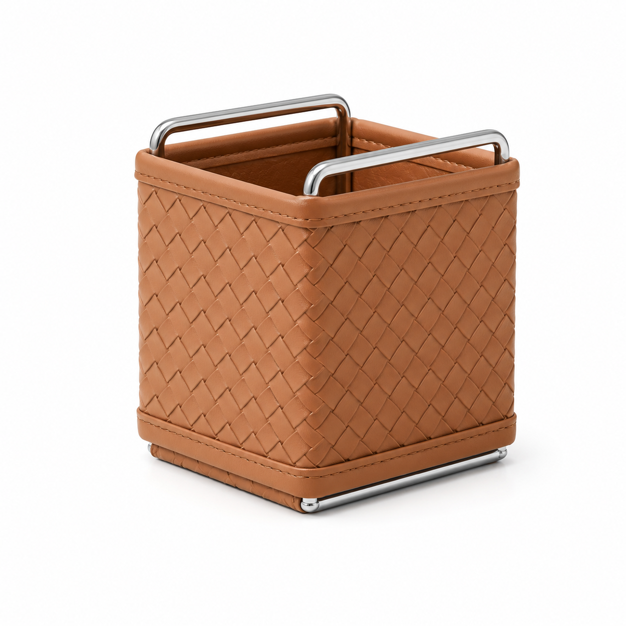 Kingsley Faux Leather Woven Holder