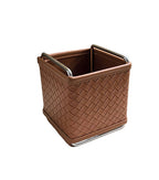 Kingsley Faux Leather Woven Holder