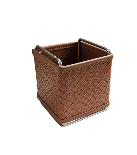 Kingsley Faux Leather Woven Holder