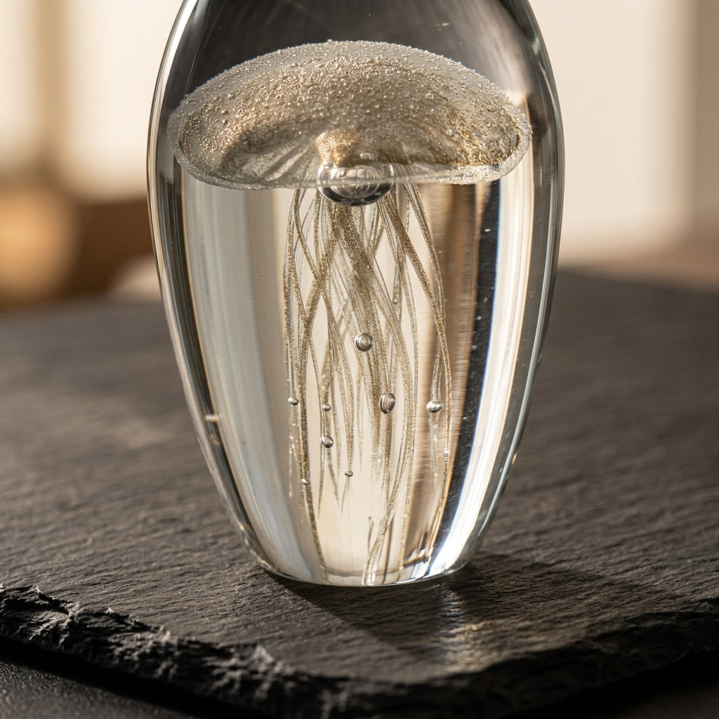 Lebo Jelly Fish Art Glass