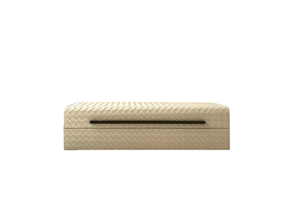 Leedon Woven PU Leather Box