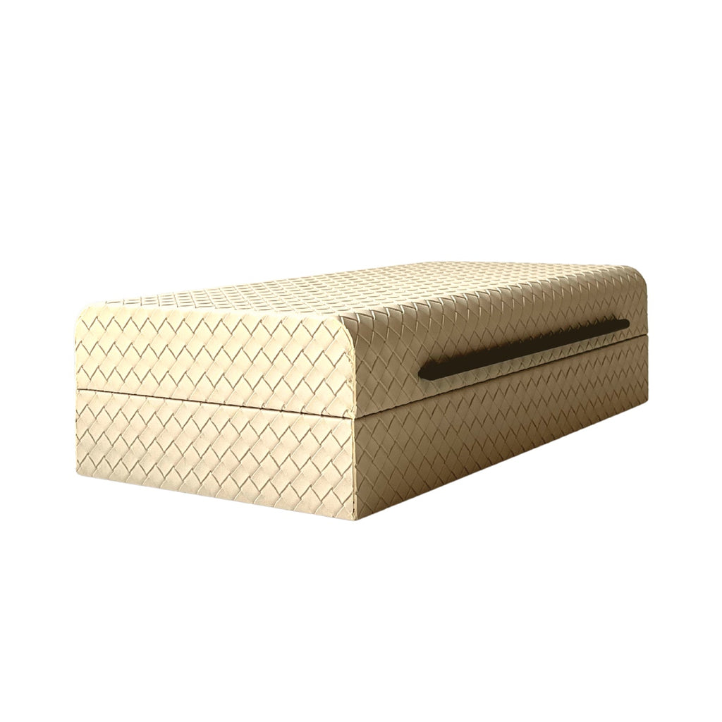 Leedon Woven PU Leather Box