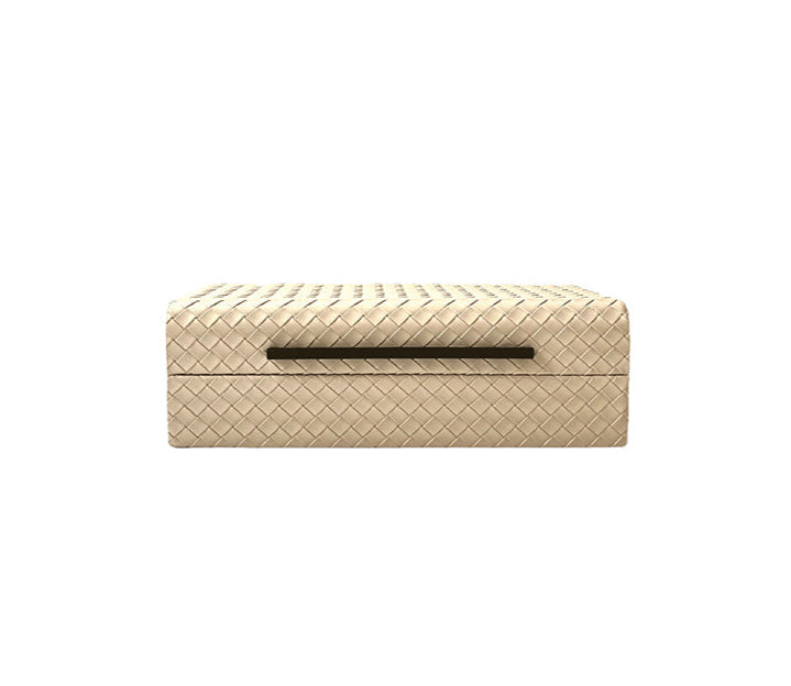 Leedon Woven PU Leather Box