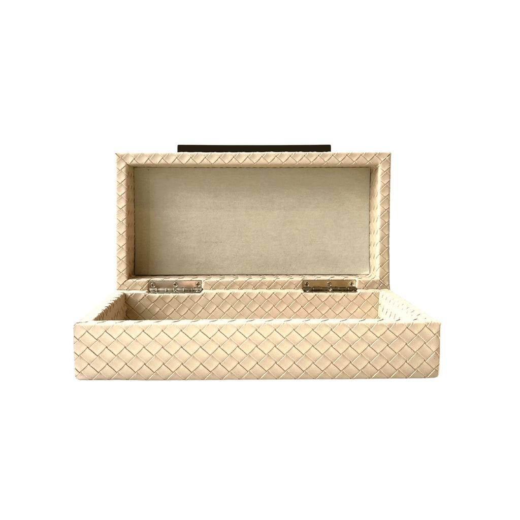 Leedon Woven PU Leather Box
