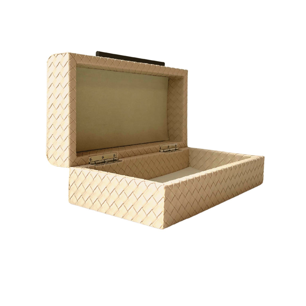 Leedon Woven PU Leather Box