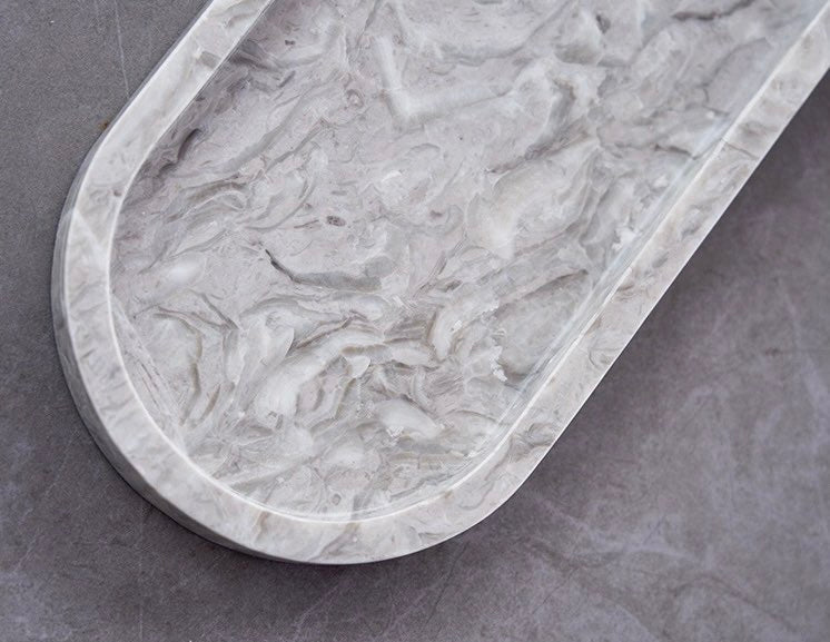 Leroy Marble Curve Tray