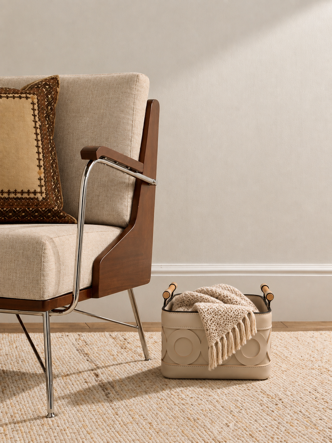 Liberty Faux Leather Basket