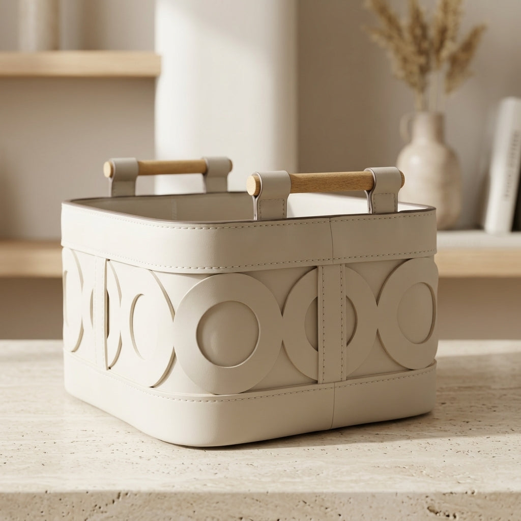 Liberty Faux Leather Basket