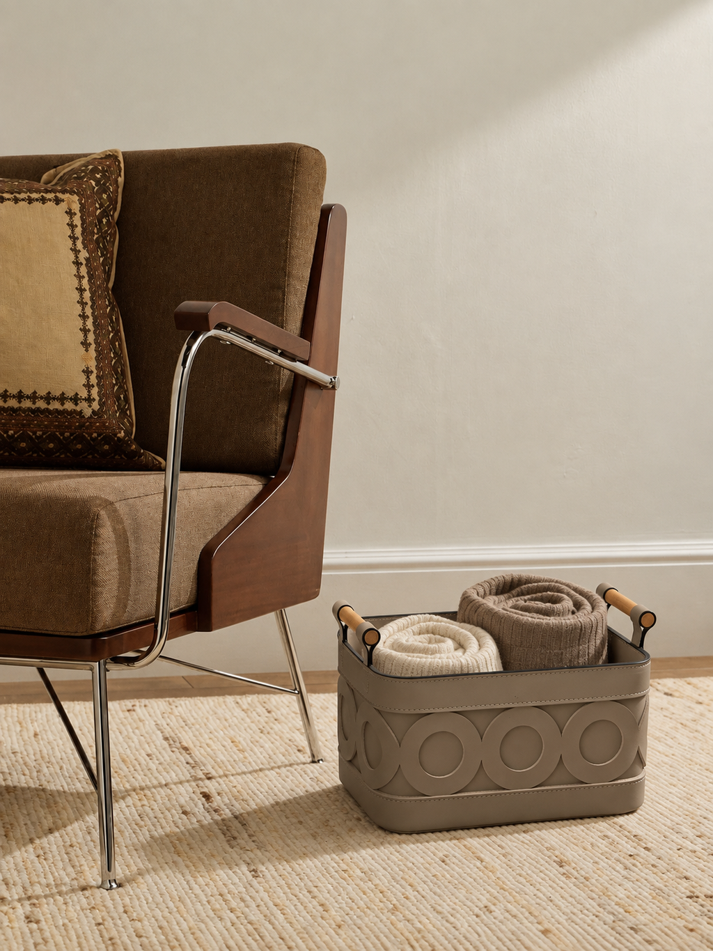 Liberty Faux Leather Basket