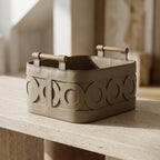 Liberty Faux Leather Basket