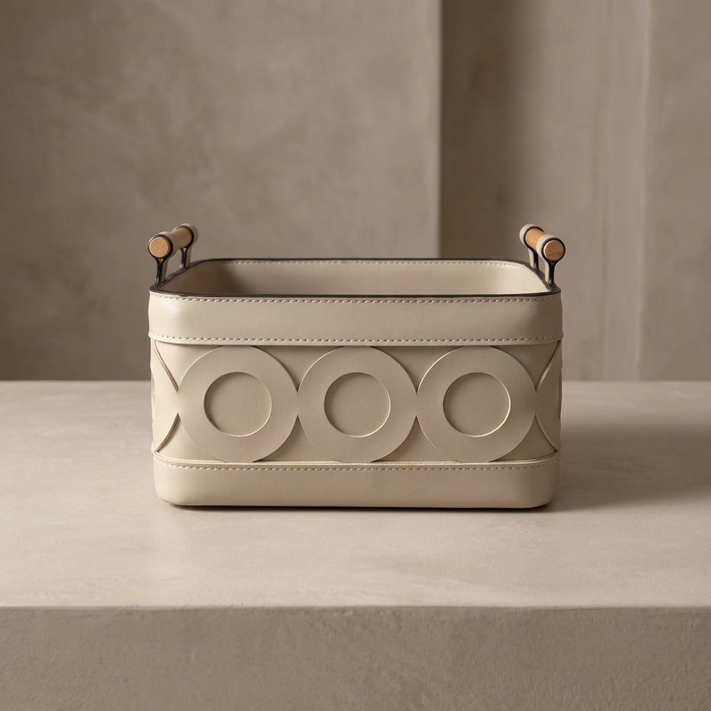 Liberty Faux Leather Basket
