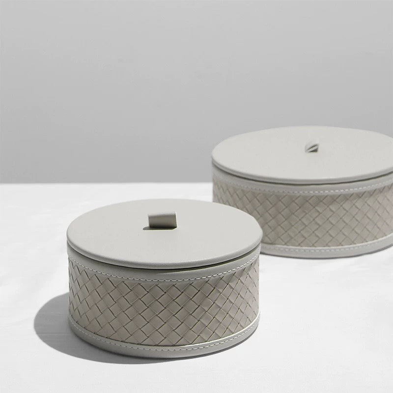 Lola Woven Round Box