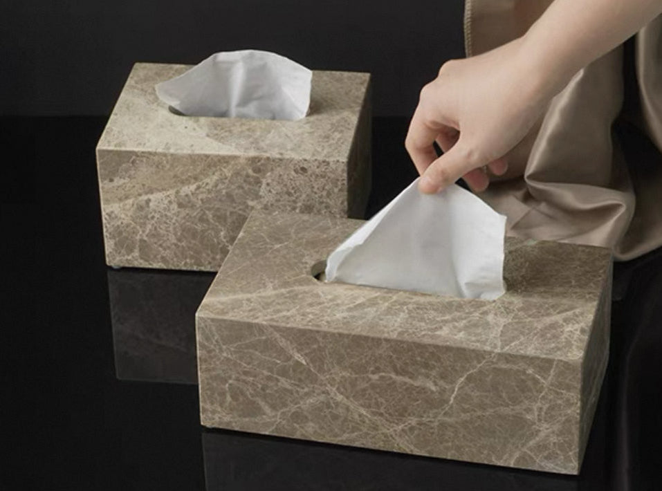 Macy Marble Tissue Box