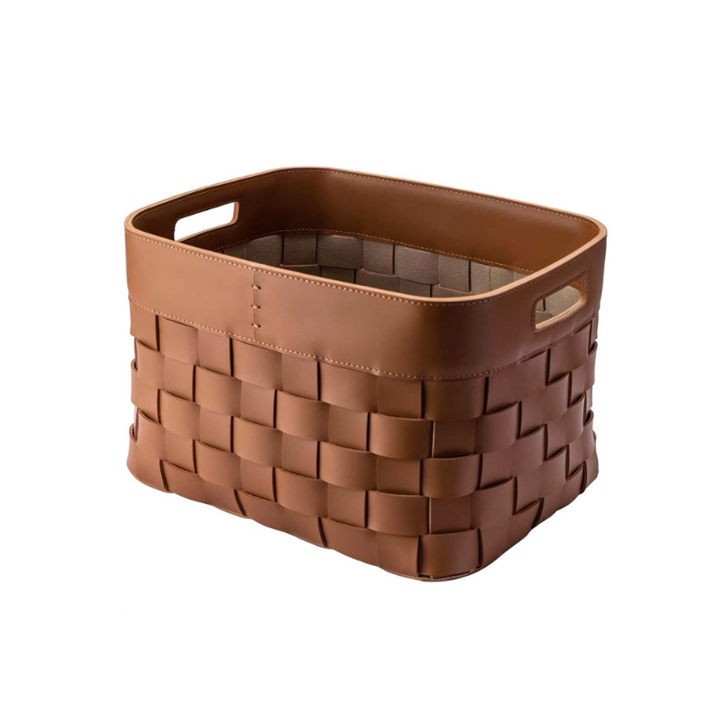 Madison Faux Leather Basket