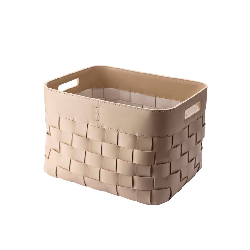 Madison Faux Leather Basket