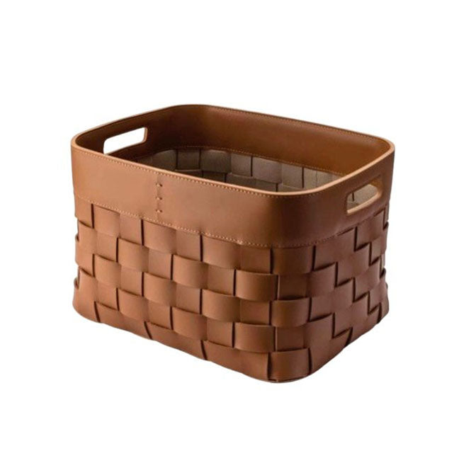 Madison Faux Leather Basket