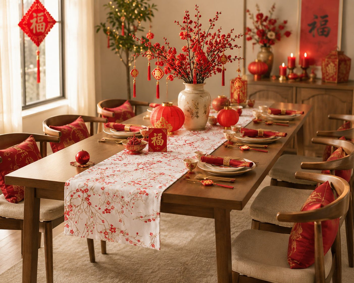 Mini Peony Table Runner