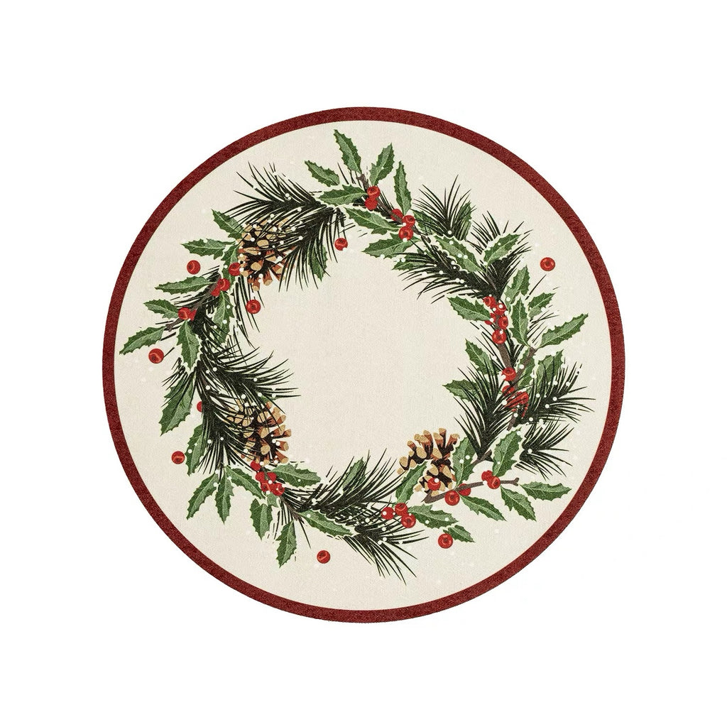 Nostalgic Round Xmas Placemat