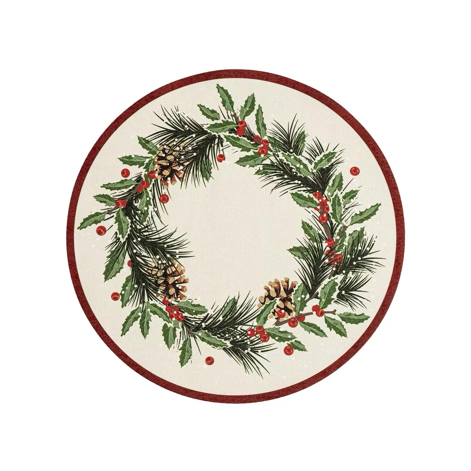 Nostalgic Round Xmas Placemat