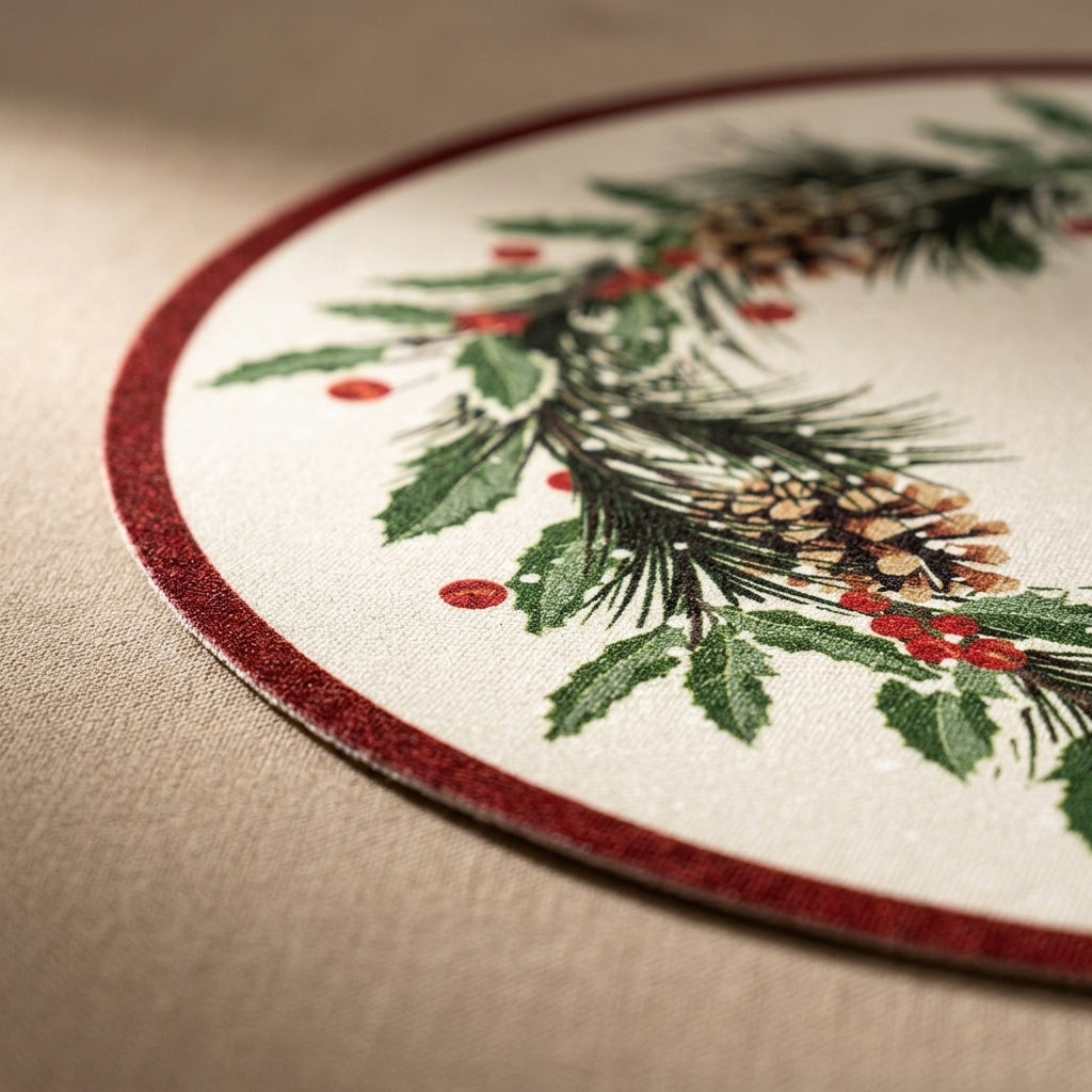 Nostalgic Round Xmas Placemat
