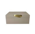 Oberio Faux Leather Box