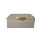 Oberio Faux Leather Box