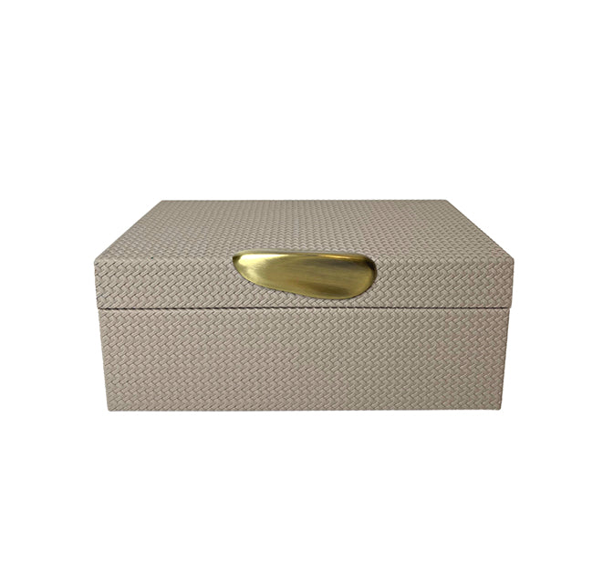 Oberio Faux Leather Box