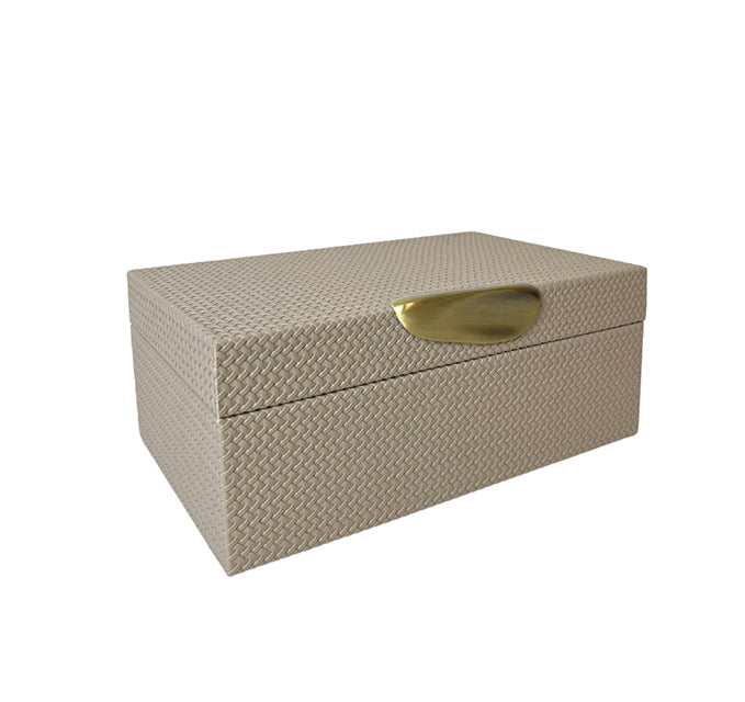 Oberio Faux Leather Box