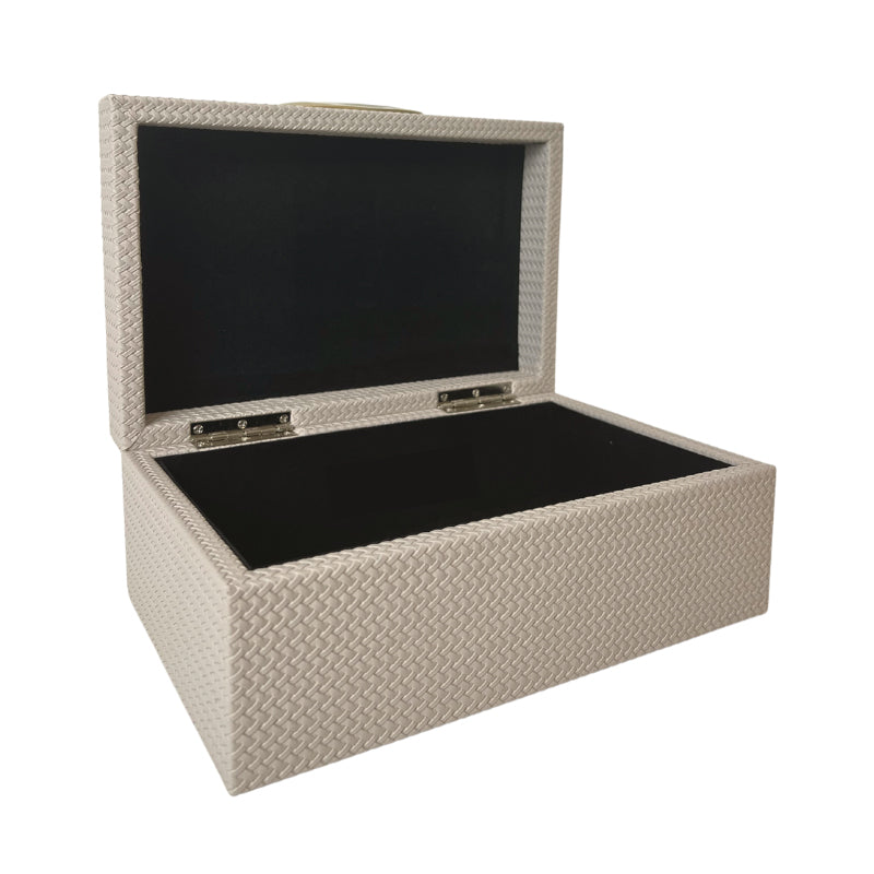 Oberio Faux Leather Box