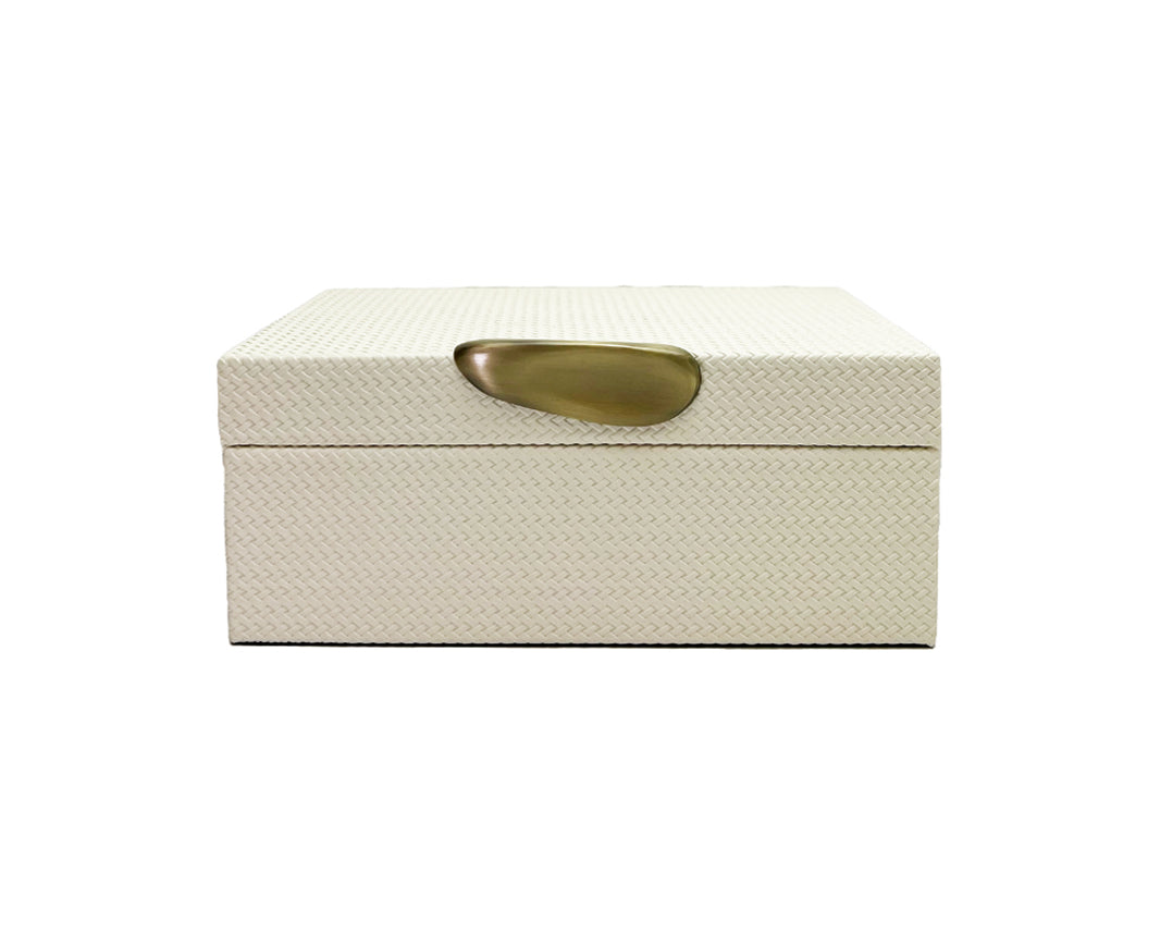Oberio Faux Leather Box