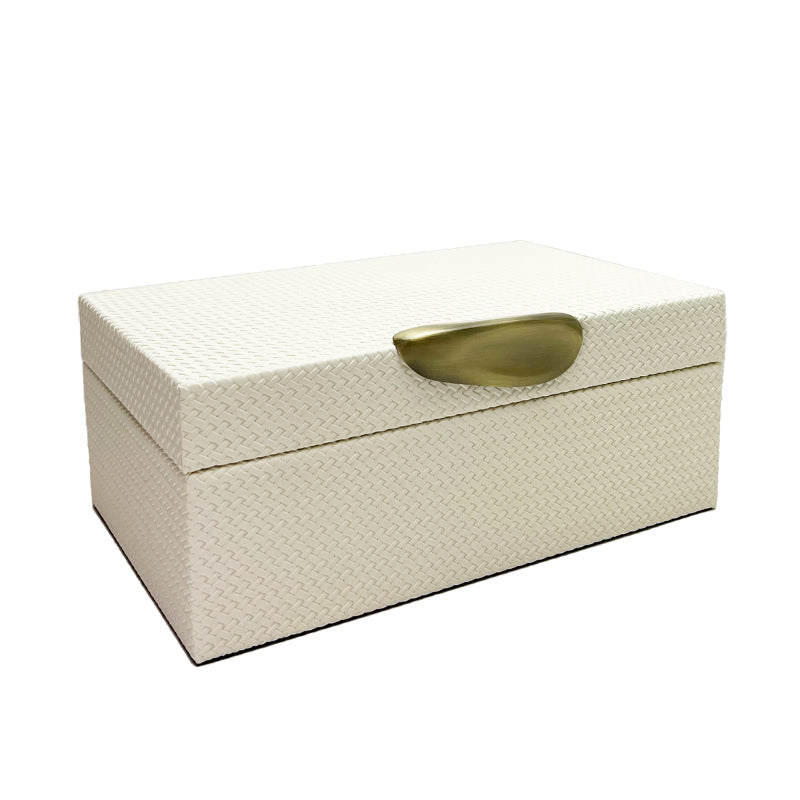Oberio Faux Leather Box